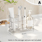 Minimalist Stainless Steel Countertop Toothbrush Holder