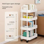 Minimalist Multi-Purpose Mobile Rolling Cart