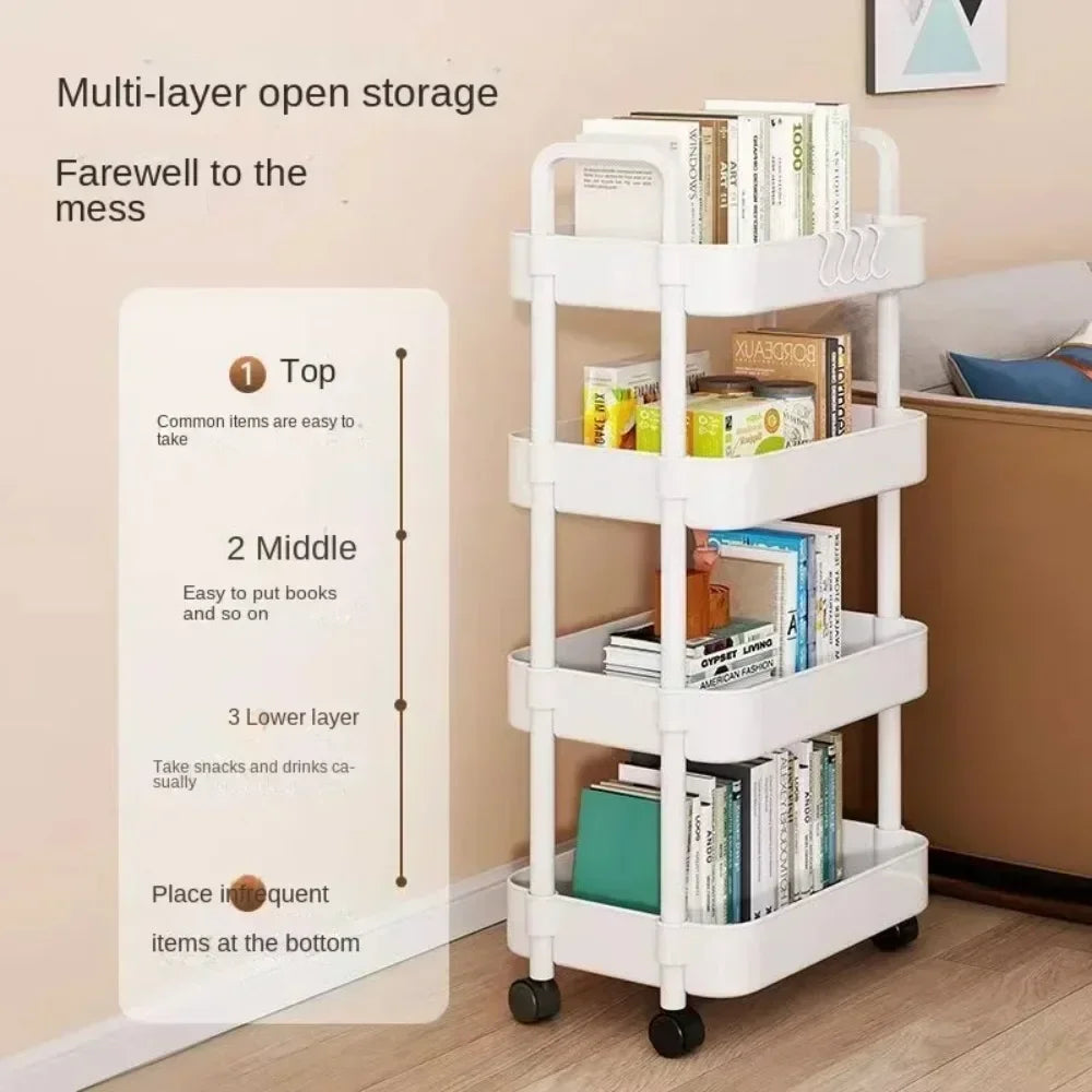 Minimalist Multi-Purpose Mobile Rolling Cart