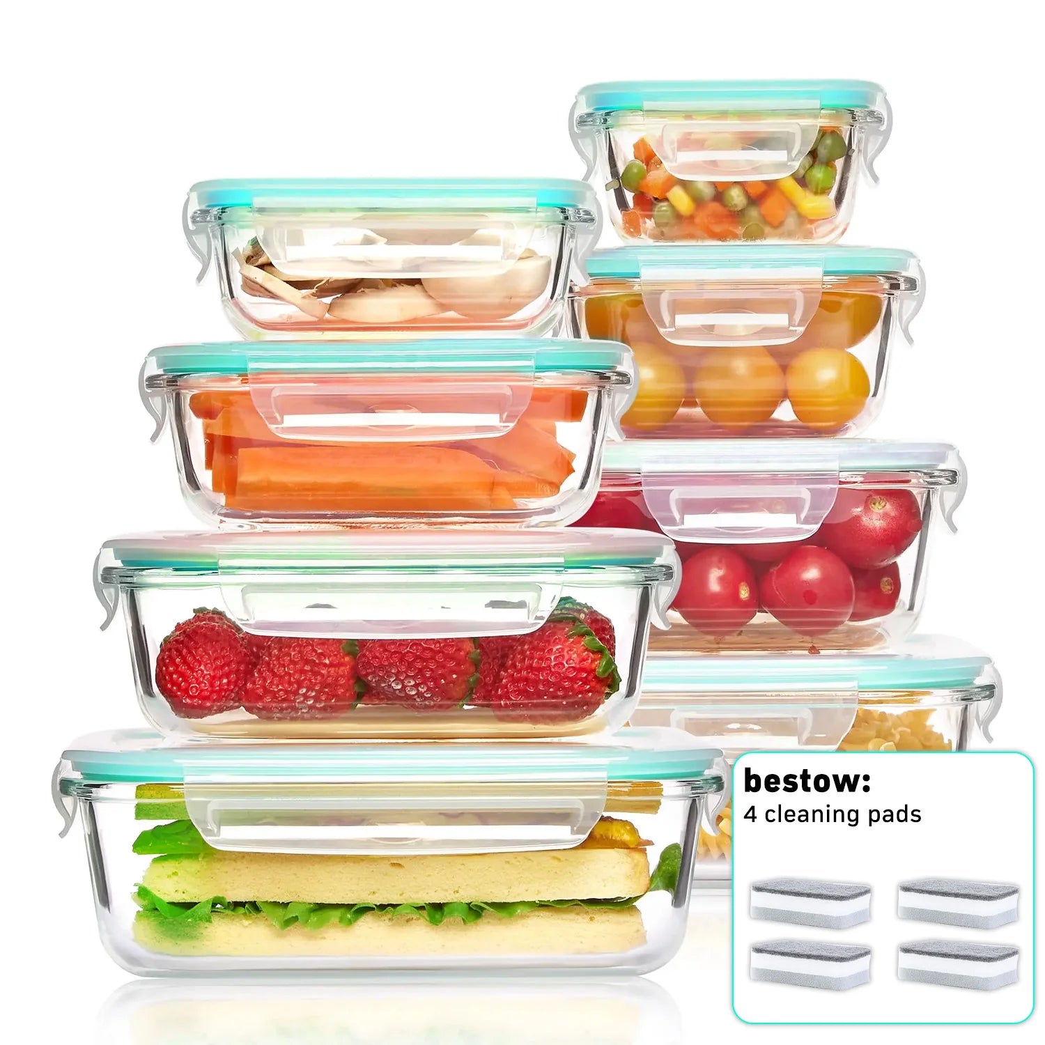 The CozyHome Premium Airtight Glass Containers