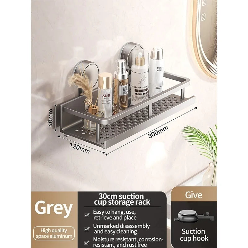 Premium No-Drill Suction Cup Shower Caddy