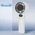 Portable Handheld Turbo Fan, 120-Speed Adjustable, Rechargeable Mini Fan with LED Digital Display, Quiet Personal Cooling Fan