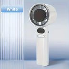 Portable Handheld Turbo Fan, 120-Speed Adjustable, Rechargeable Mini Fan with LED Digital Display, Quiet Personal Cooling Fan