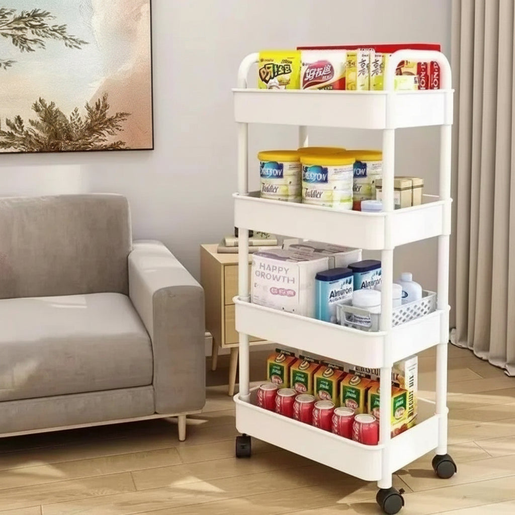 Minimalist Multi-Purpose Mobile Rolling Cart