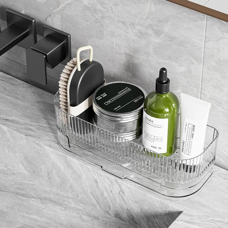 Self-Draining Kitchen Sink Sponge Holder & Organizer