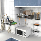 Premium Adhesive Shower Caddy & Bathroom Organizer Set
