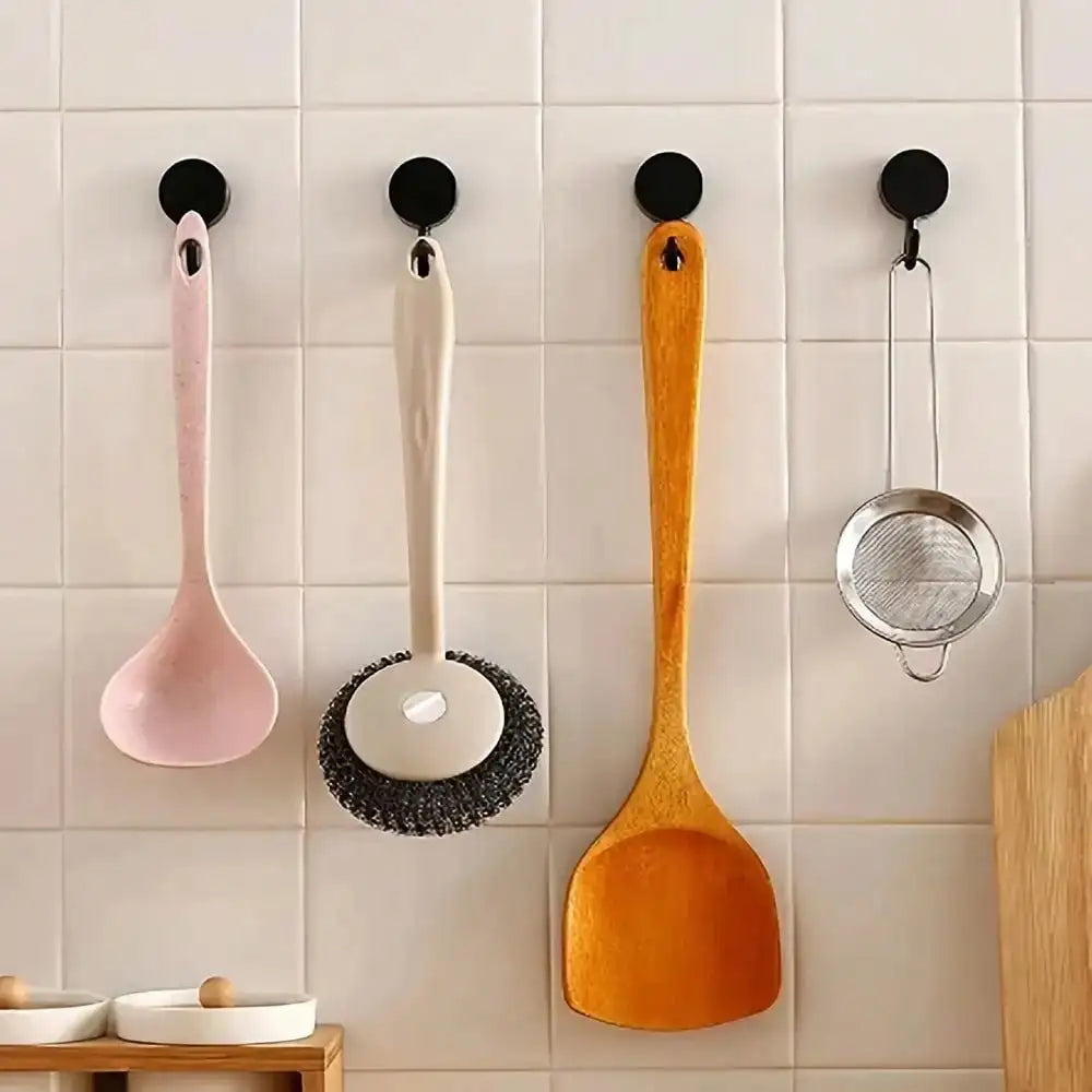Traceless Adhesive Wall Hooks for Kitchen & Bathroom (10-Pack)