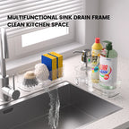 Self-Draining Kitchen Sink Sponge Holder & Organizer