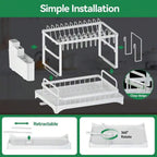 The CozyHome Premium 2-Tier Dish Rack