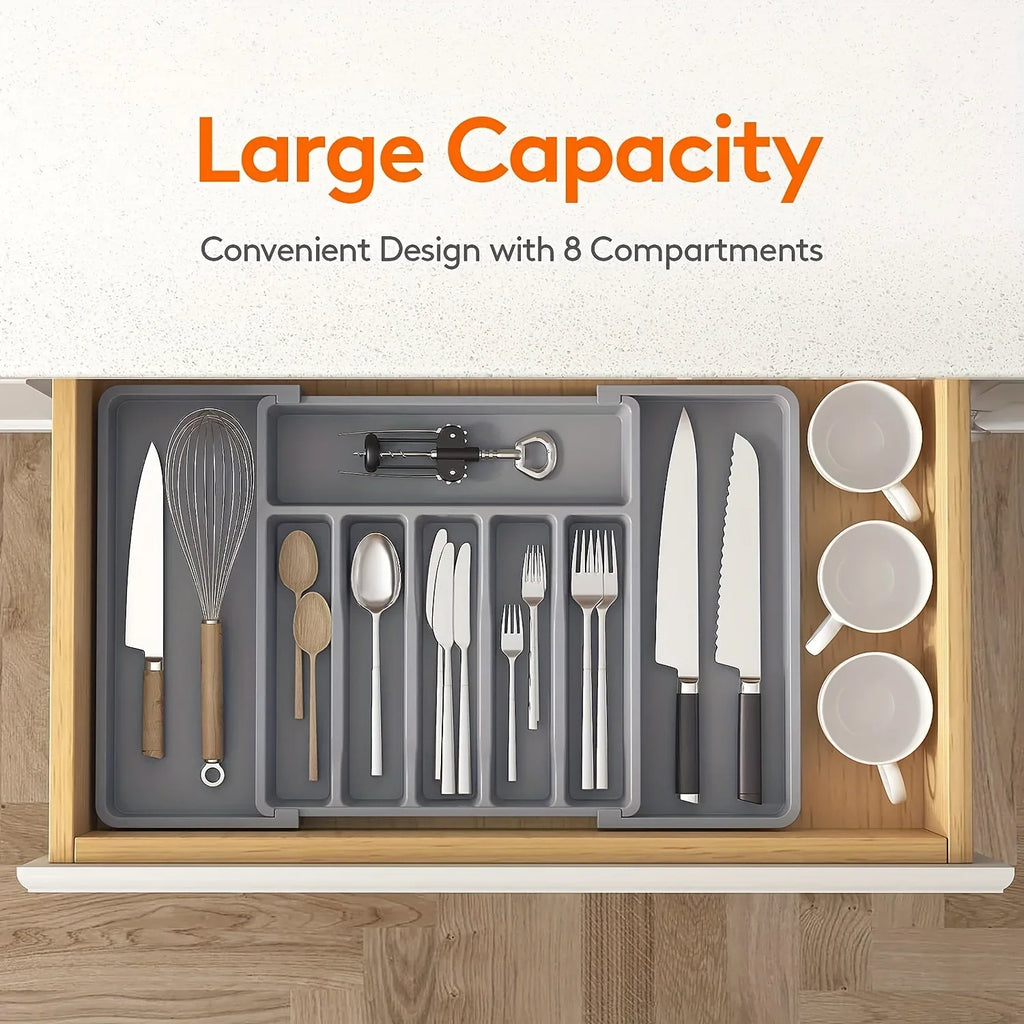 Expandable Cutlery Tray & Kitchen Drawer Organizer