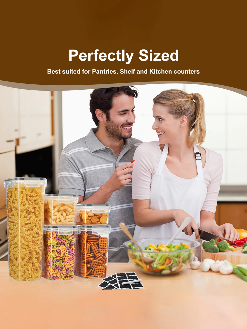 The CozyHome Premium Airtight Pantry Containers