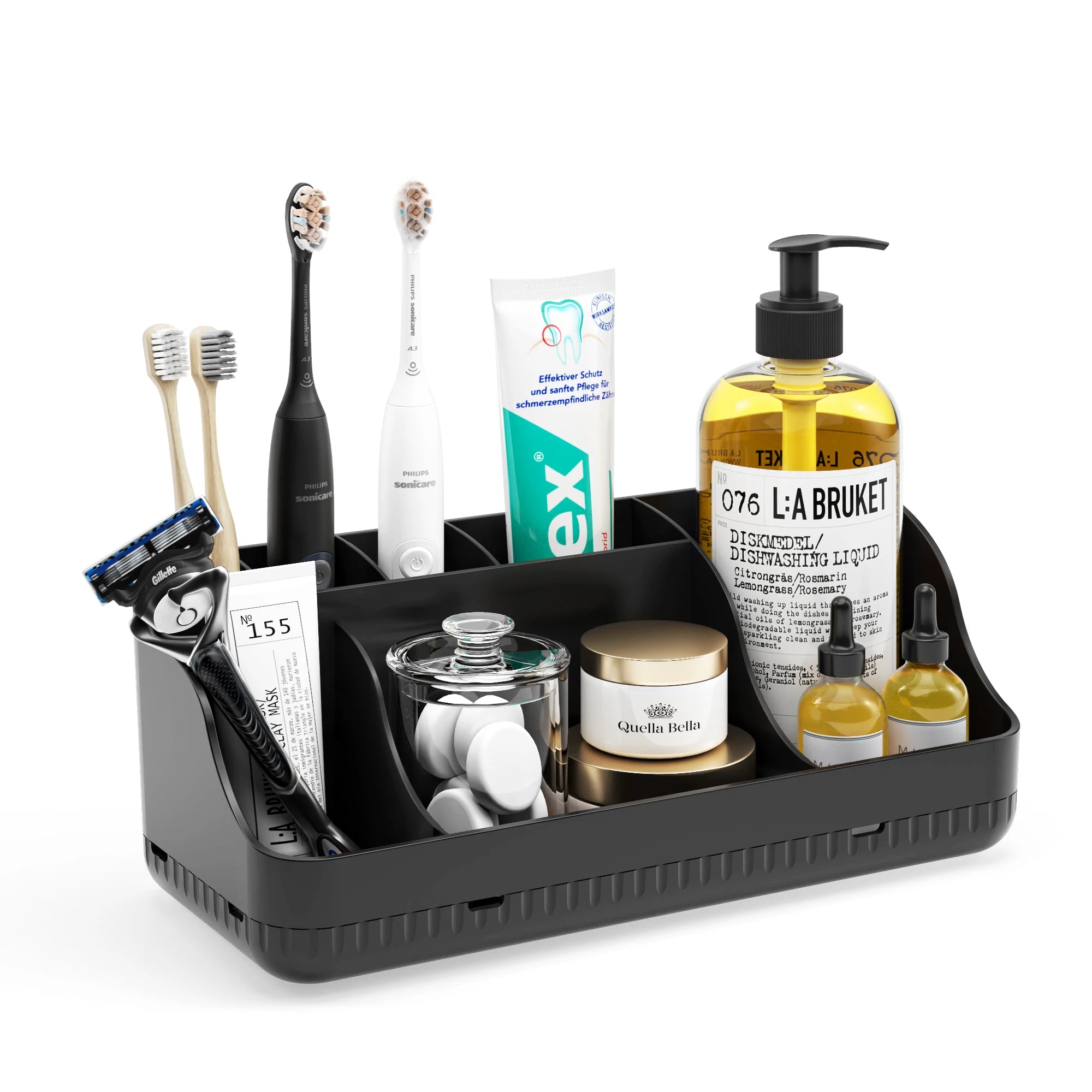 Multi-Functional 7-Slot Bathroom & Vanity Organizer