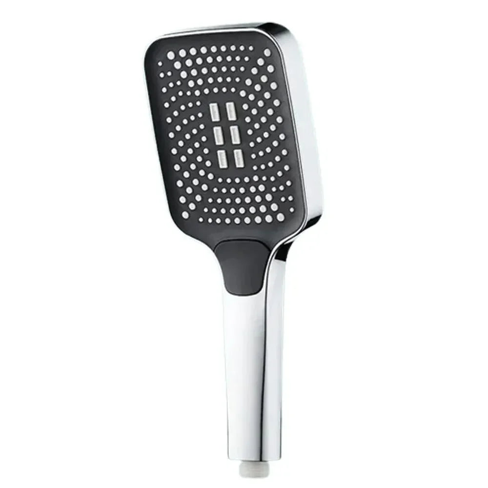 High Pressure Rainfall Shower Head, 3 Spray Modes, Water Saving, Large Panel Handheld Shower Head