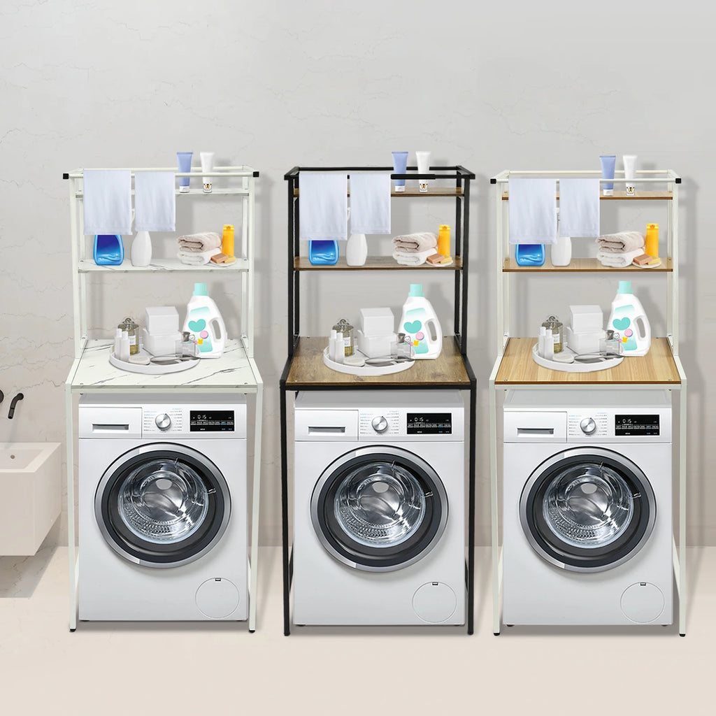 Minimalist 3-Tier Over-the-Washer Storage Rack